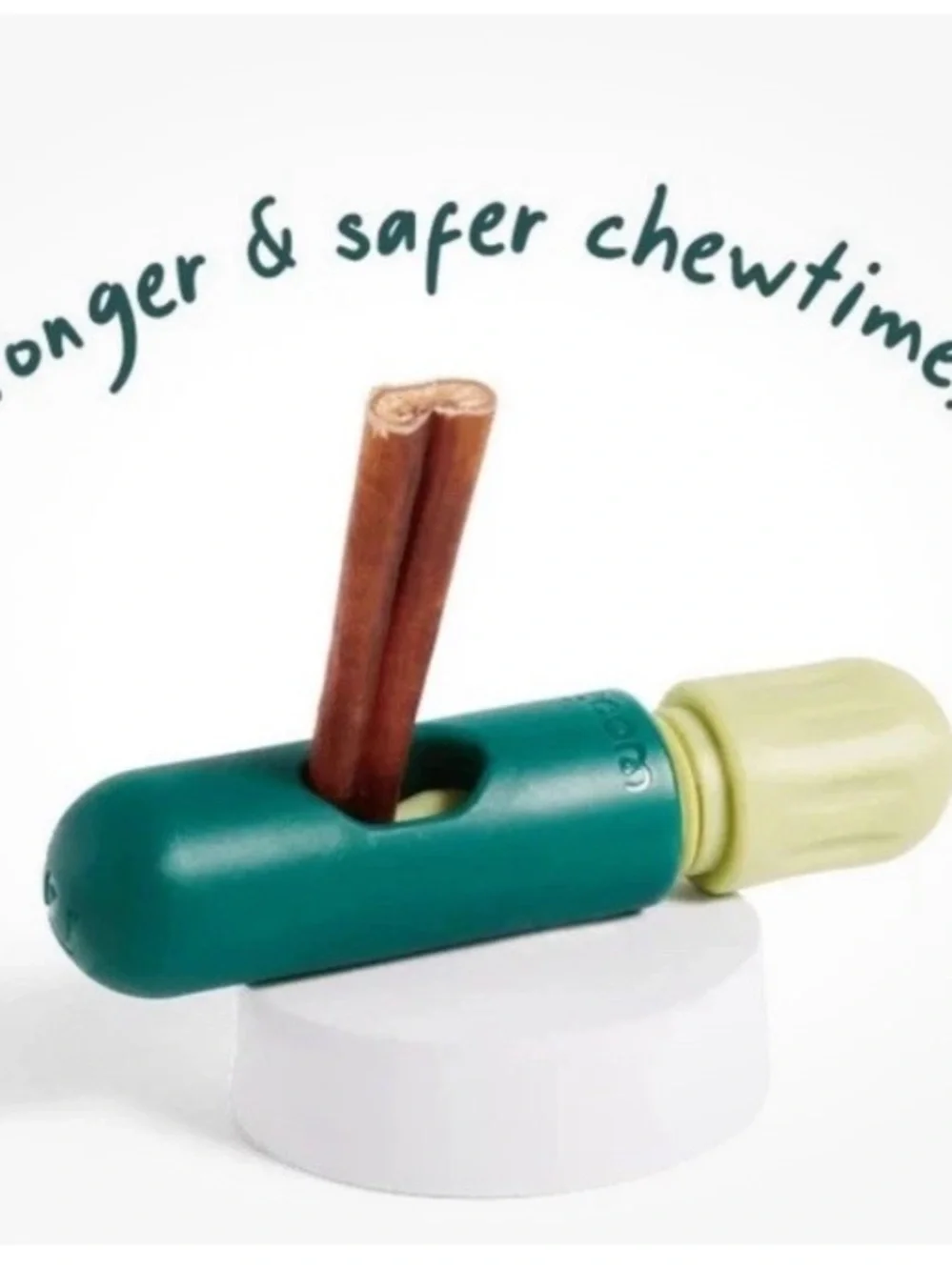 Woof BullySafe 2pk Bully Stick Treat Chew Holder Tough Non Toxic For Dogs 6.5” - Picture 6 of 6